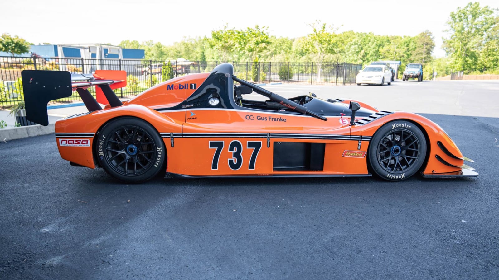 The FastLane Radical SR3 sports racer at Buttonwillow Raceway Park.